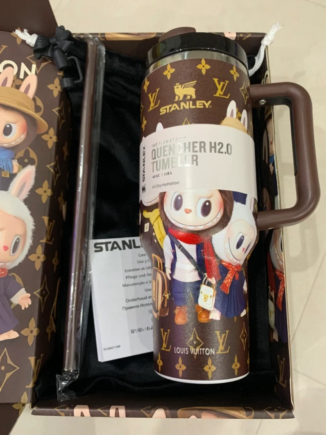 스탠리 퀜처 H2.0 루이비통 라부부 텀블러 새상품