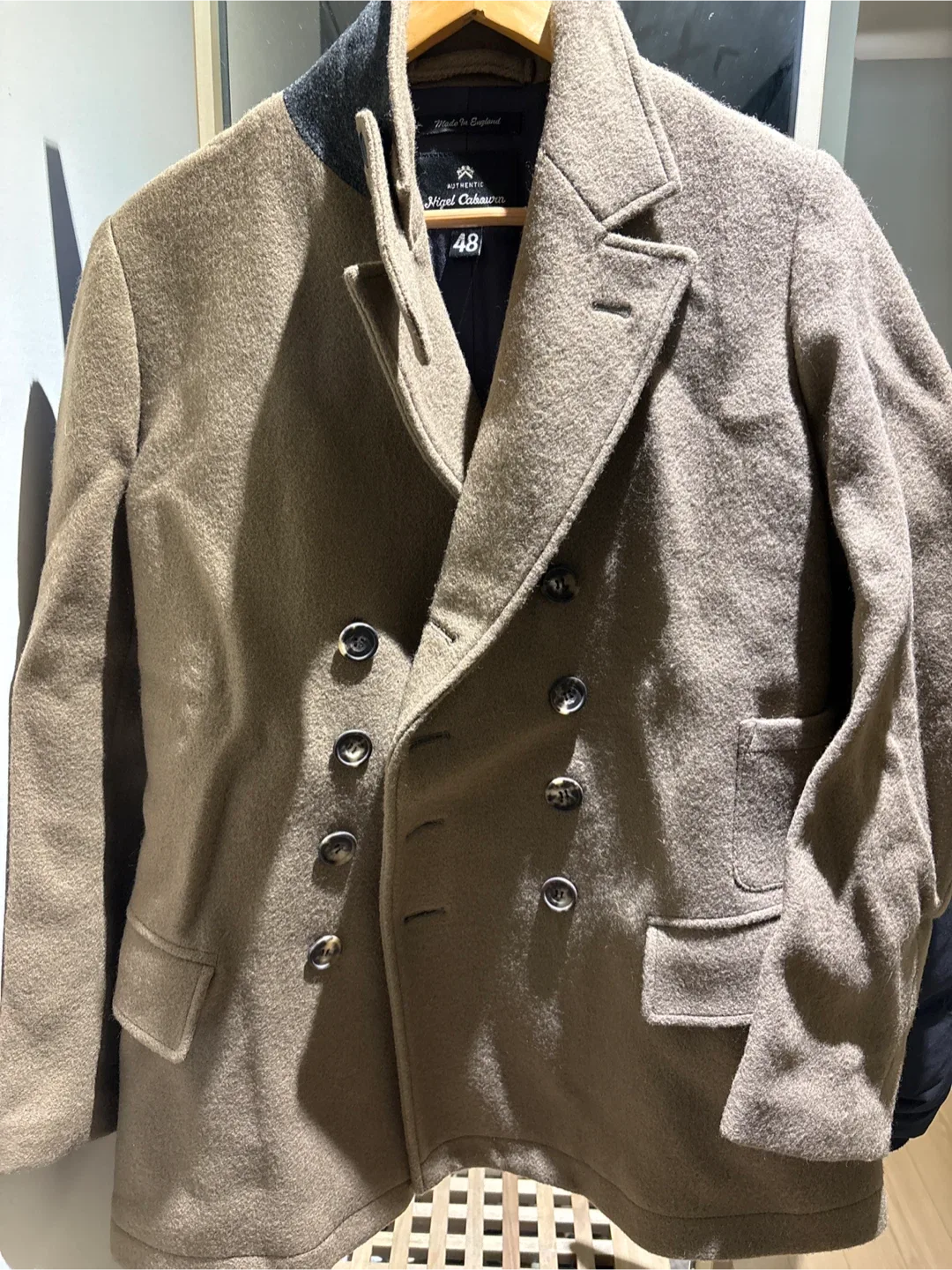 Nigel Cabourn 남성 더블 코트 48