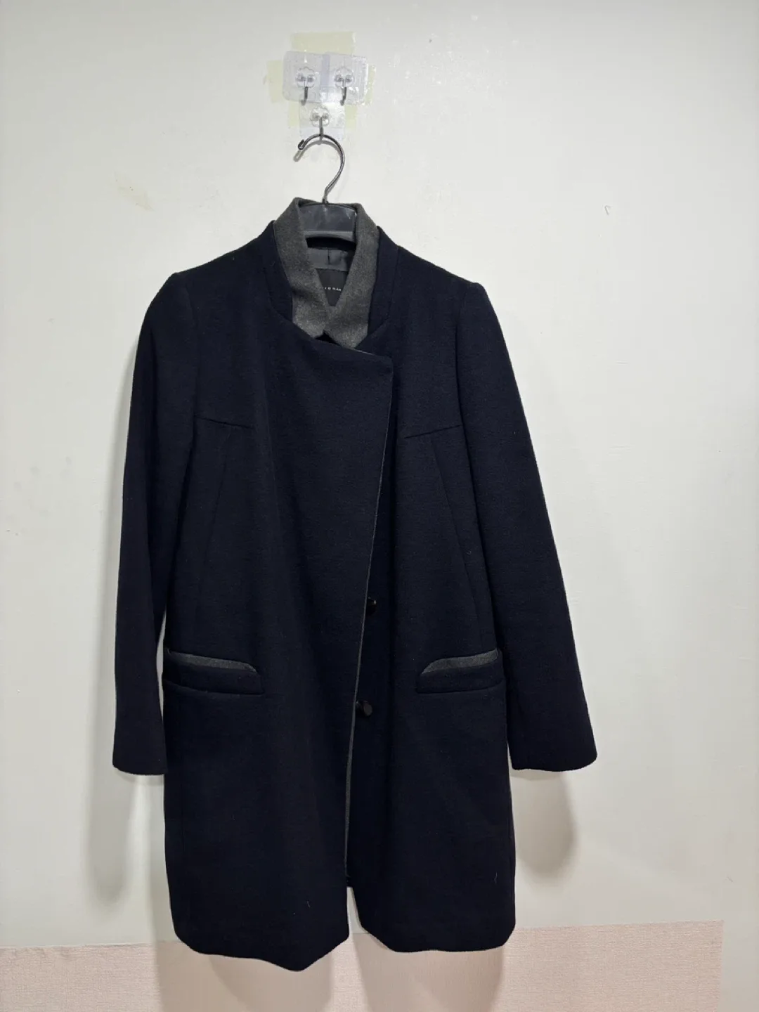 잇미샤 블랙 모 코트 새상품급