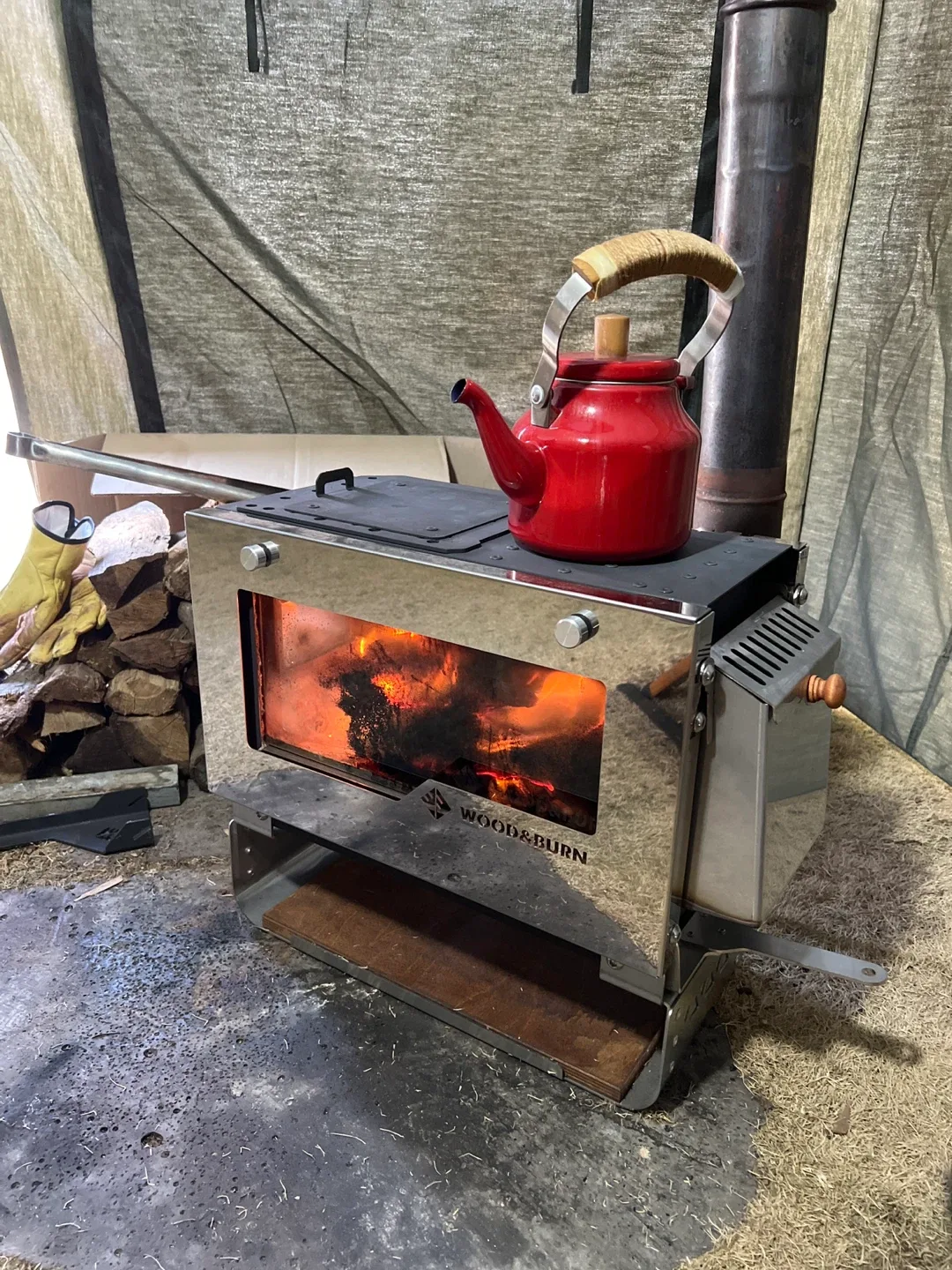 Wood & Burn 프로 M 캠핑용 화목 난로