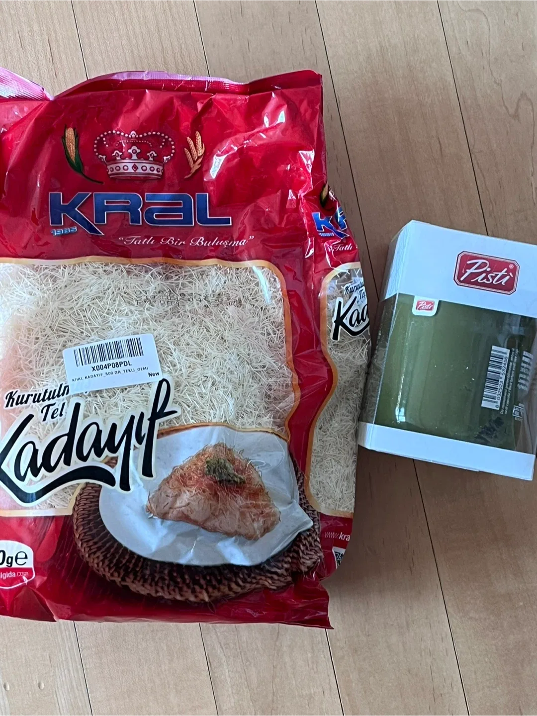 두쫀쿠 만들기 세트 크랄 카다이프 건면 + 피스티 피스타치오 스프레드 600g