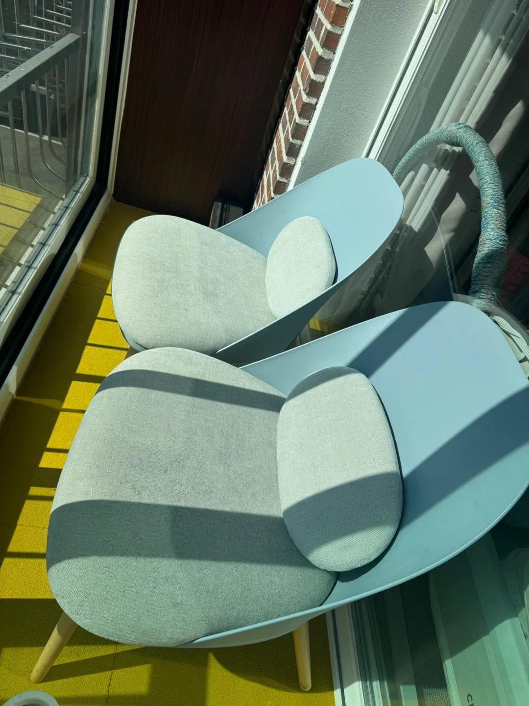 패브릭 파렛트 의자 2개