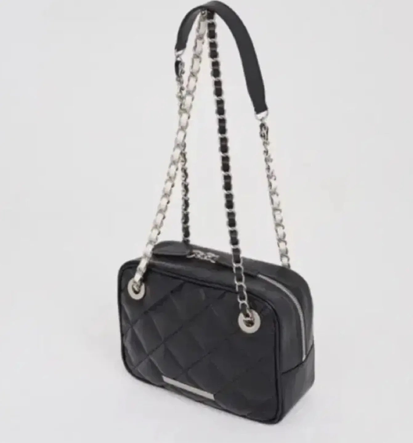 마뗑킴 퀼팅 체인백 블랙