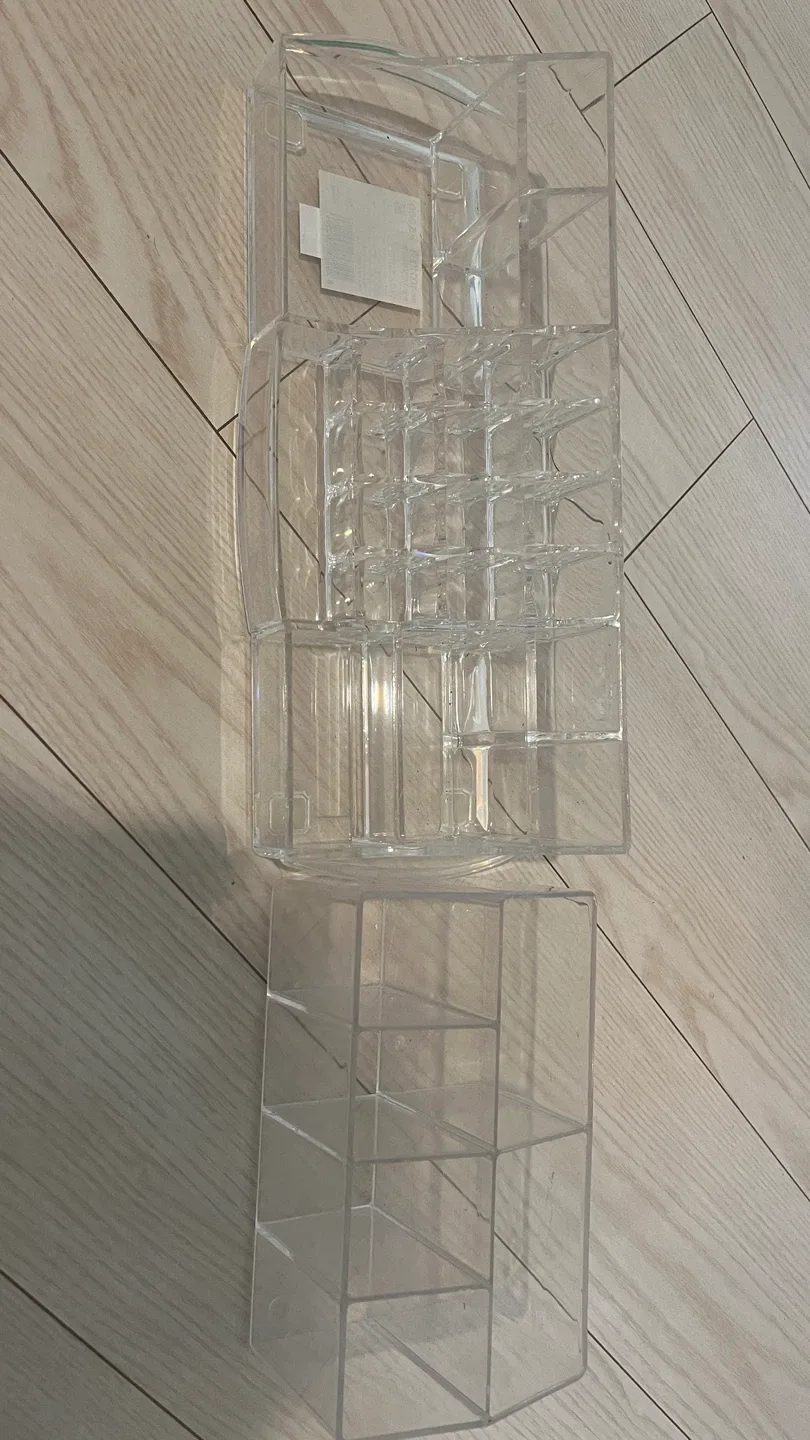 투명 아크릴 화장품 정리함 2개