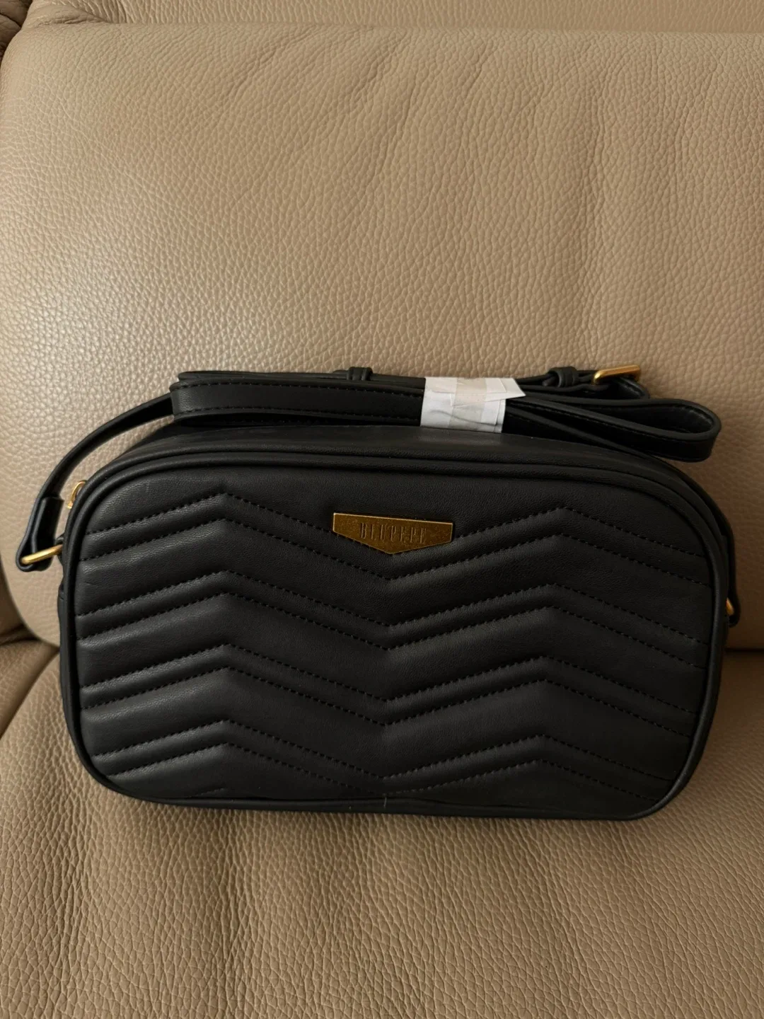 블랙 퀼팅 크로스백 새상품