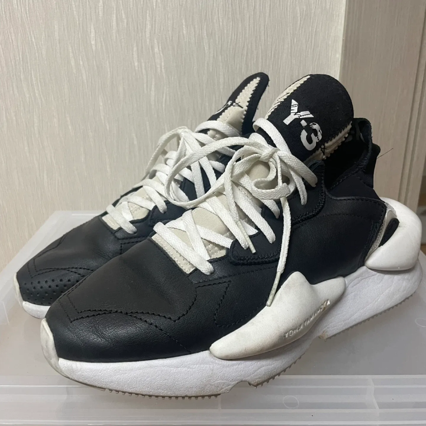 Y-3 블랙/화이트 운동화 255 정품