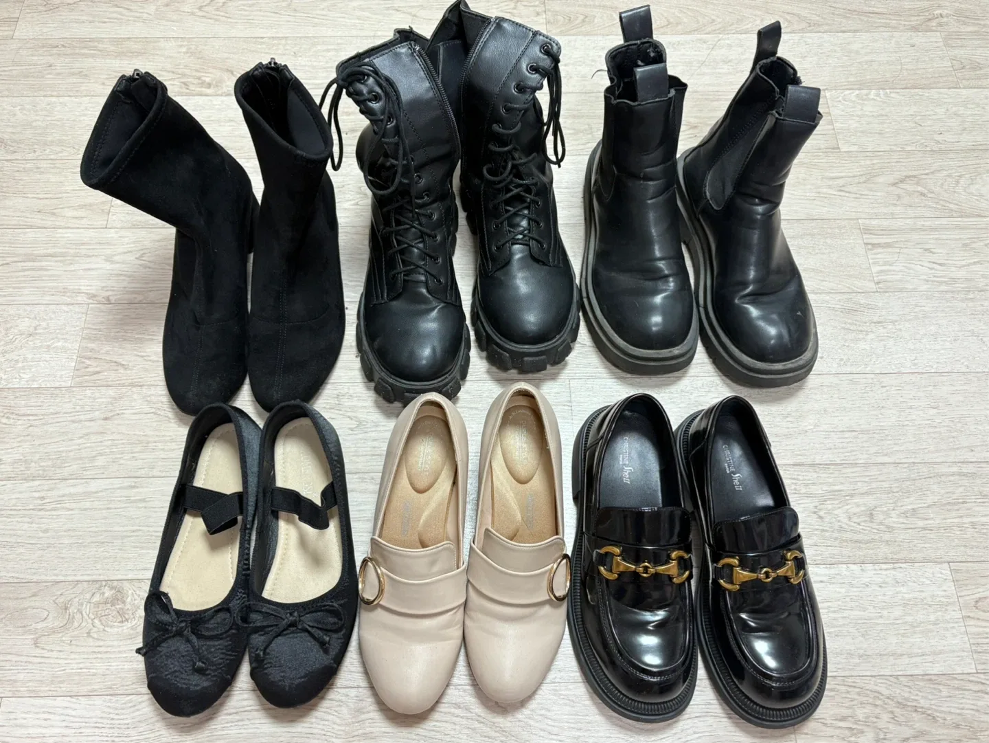 여성 신발 모음 240/245 (부츠, 로퍼, 플랫) 개당 8,000