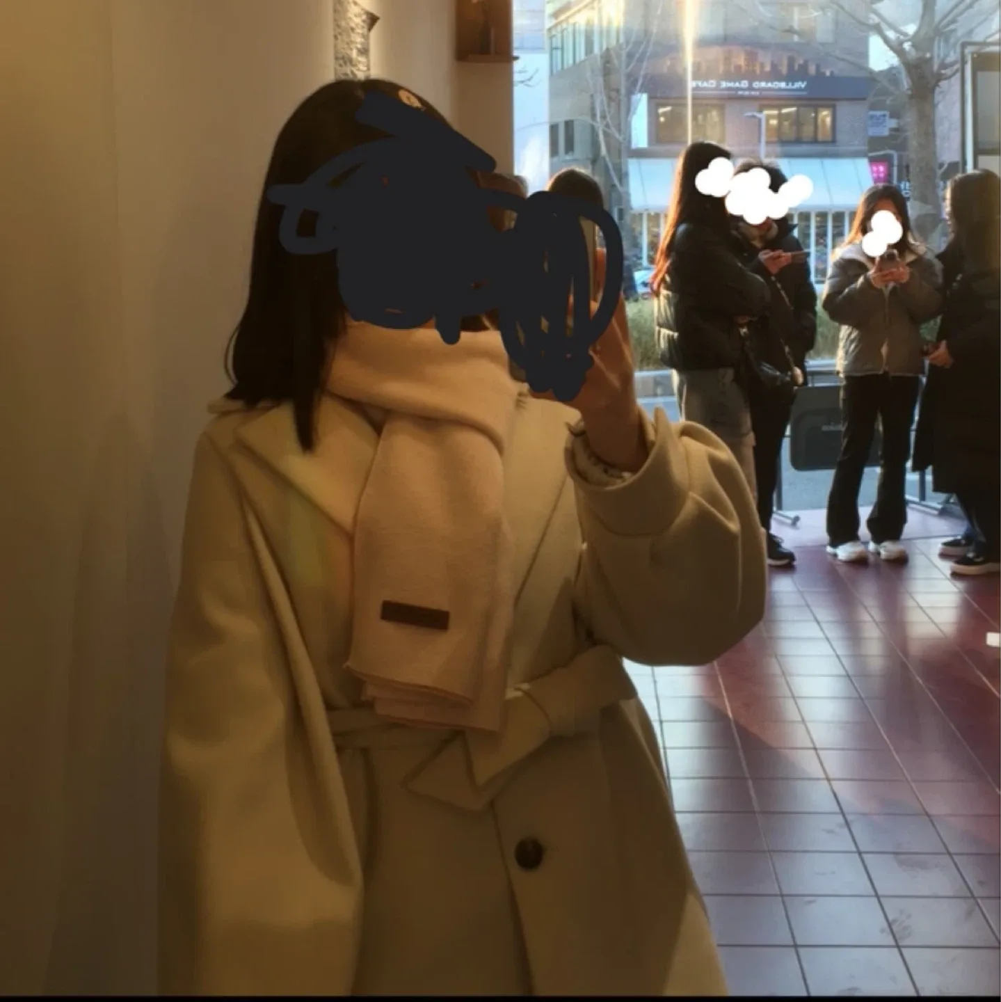 아이보리 코트 실착1번