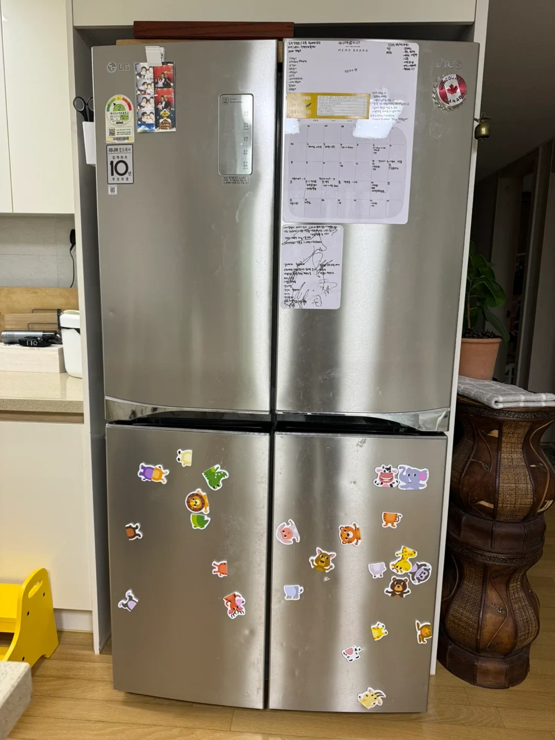 LG 디오스 910L 4도어 냉장고 R-F914MNSS