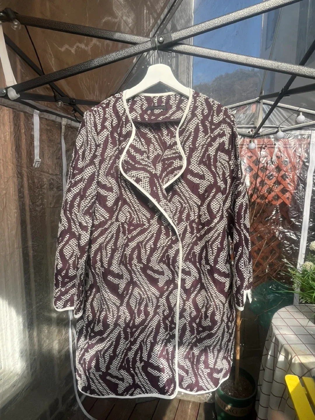 FLAMINGO 패턴 코트