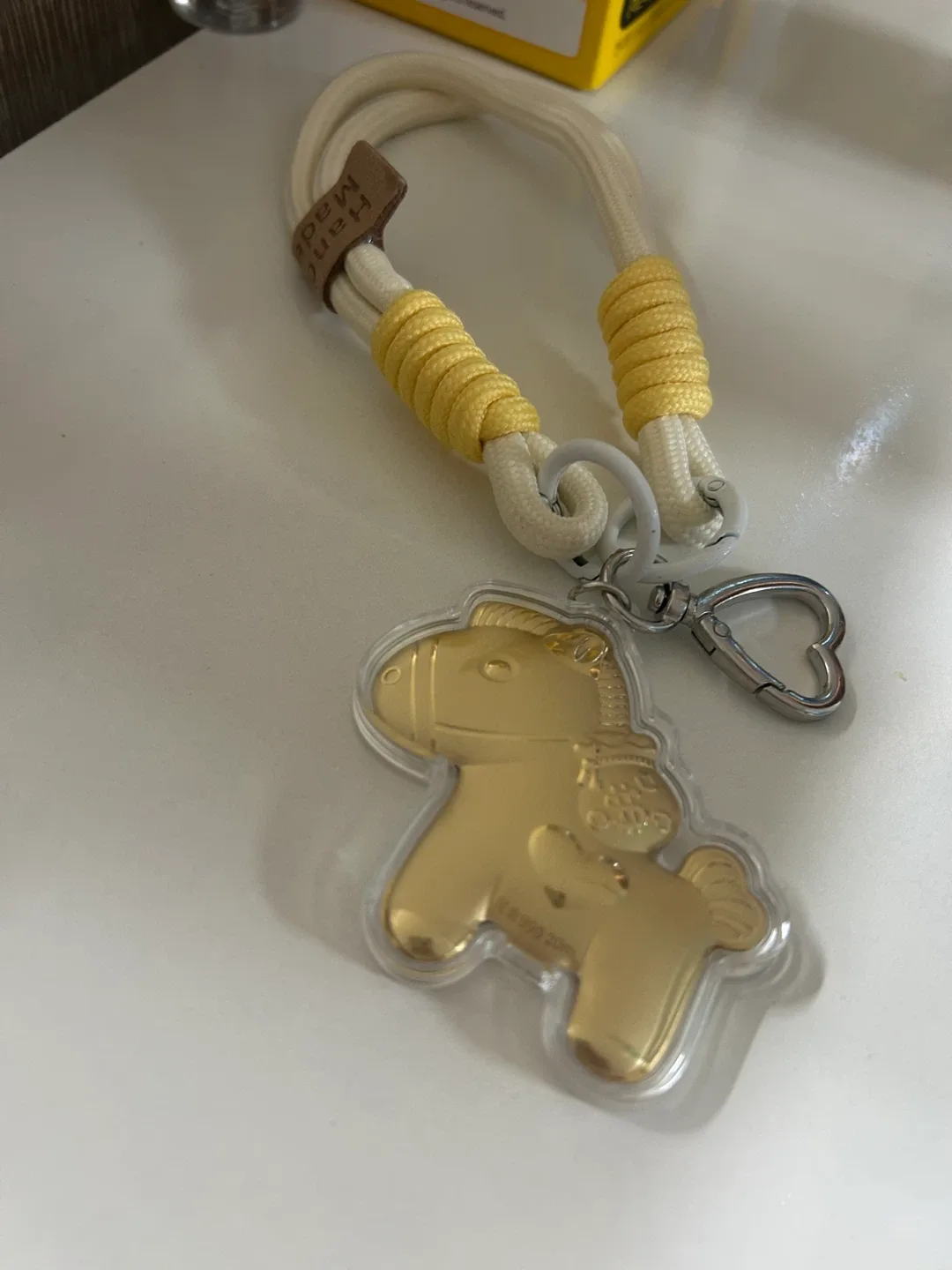 황금 말 행운 키링 순금 20mg