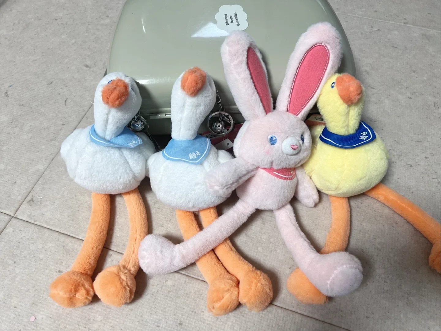 인형 키링 세트 (토끼, 오리, 거위)