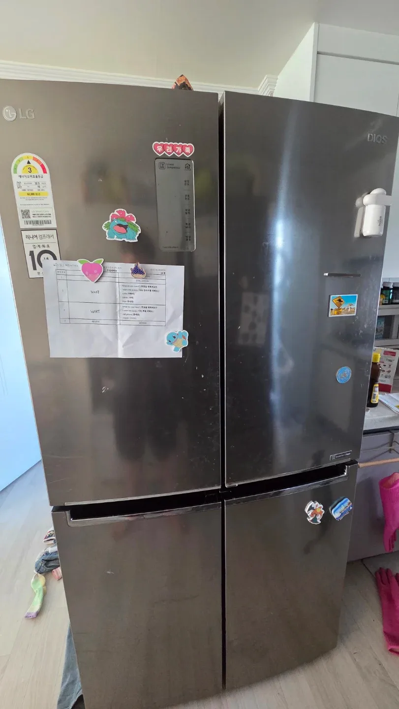 LG 디오스 4도어 냉장고 판매합니다