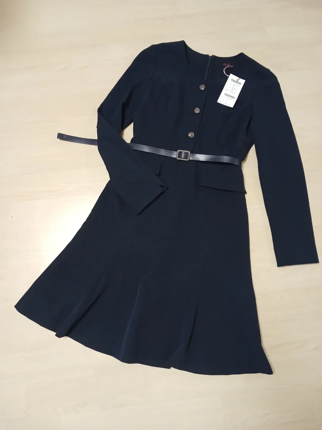 택있는새옷) SOUP 단정.단아 봄가을 벨트원피스