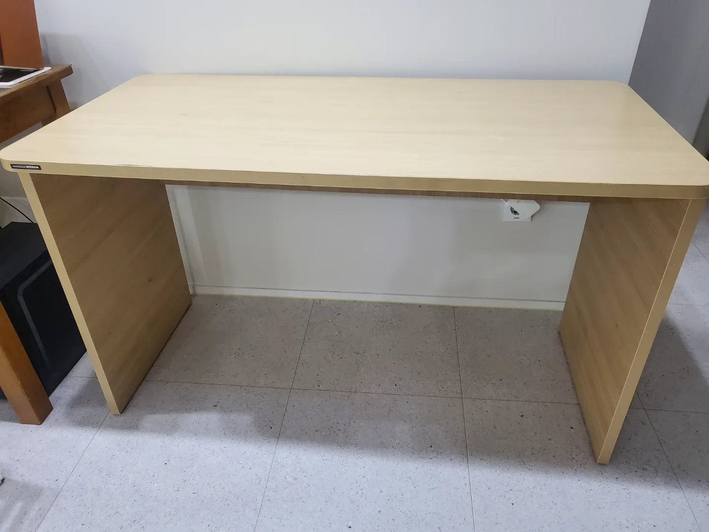 한샘 책상 120cm 밝은 나무색