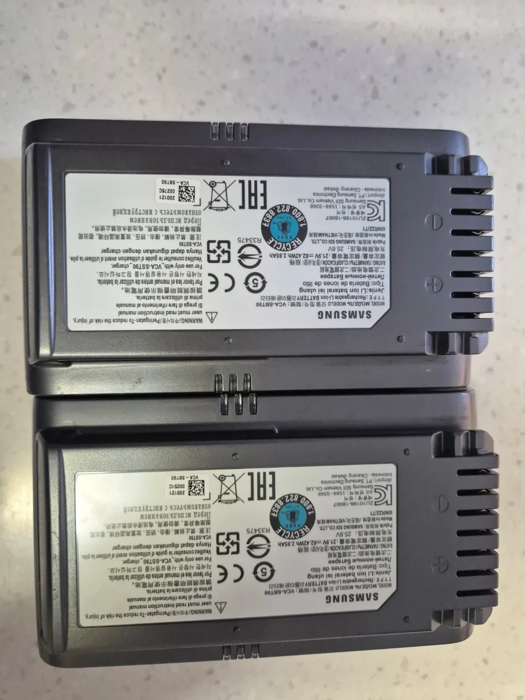 삼성 제트 무선청소기 방전배터리 2개