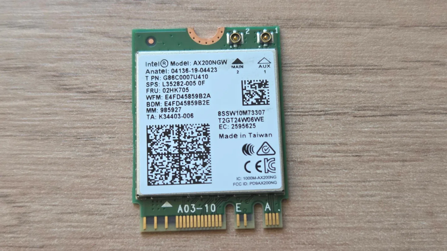 인텔 AX200 무선랜 및 블루투스 모듈