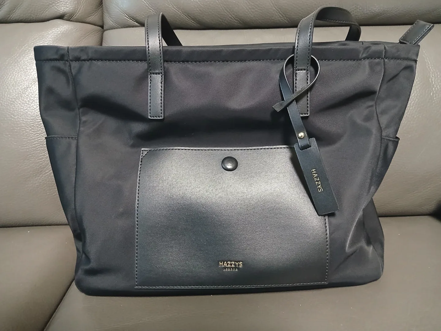 헤지스 블랙 토트백