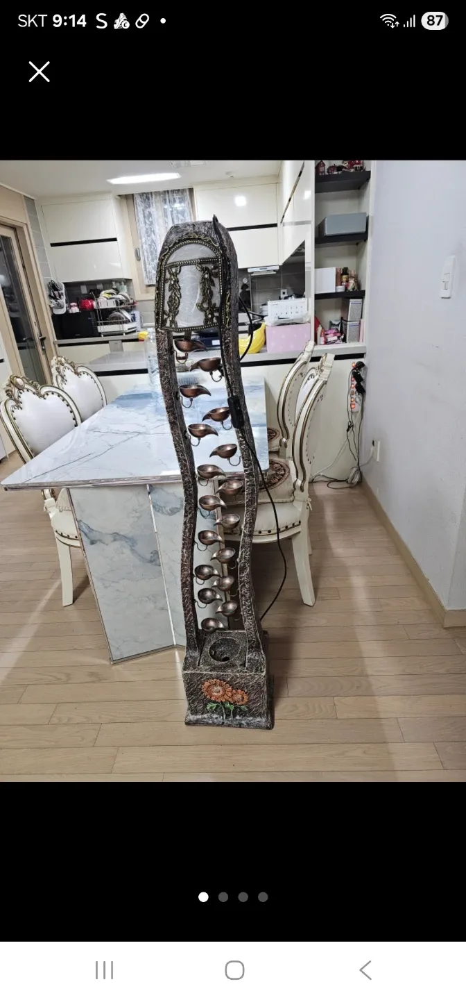 앤틱 물시계 분수 인테리어 소품