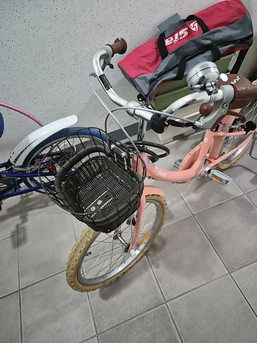 딩고 어린이 자전거 핑크 18인치