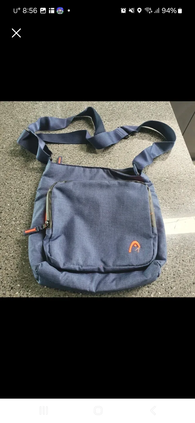 헤드 크로스백 네이비