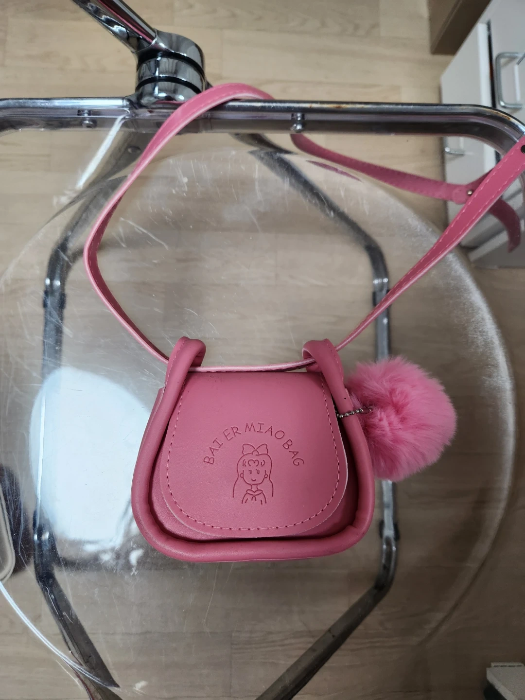 BAI ER MIAO BAG 핑크 크로스백