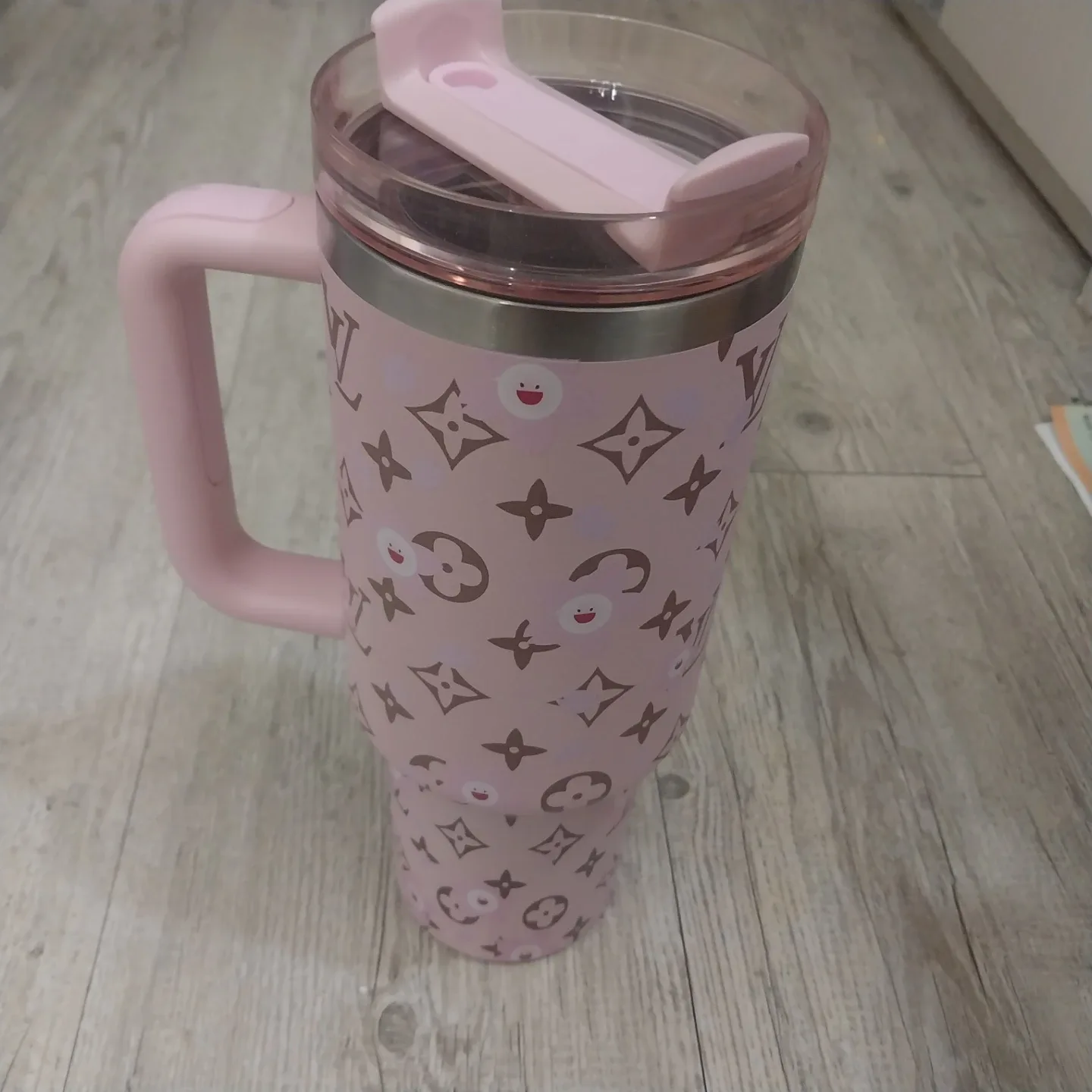 스탠리 퀜처 텀블러 40oz 루이비통 커스텀