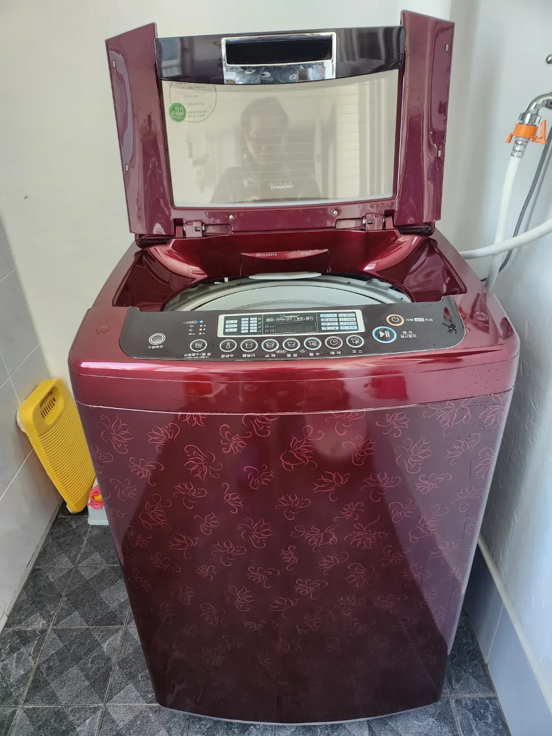 LG 통돌이 세탁기 12kg T1203T5 버건디