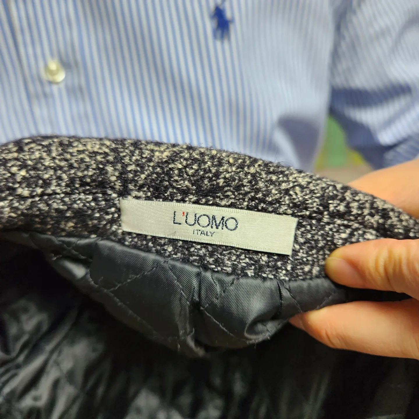 L'UOMO 모직 혼방 코트