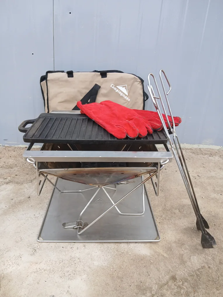 캠핑문 접이식 화로대 풀세트