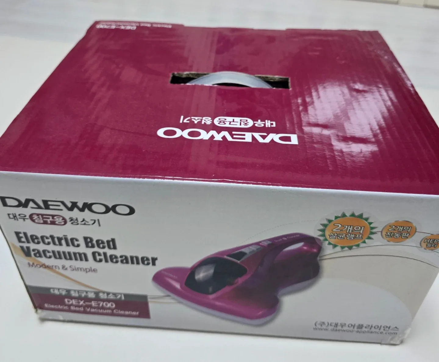 대우 침구용 청소기 DEX-E700 핑크