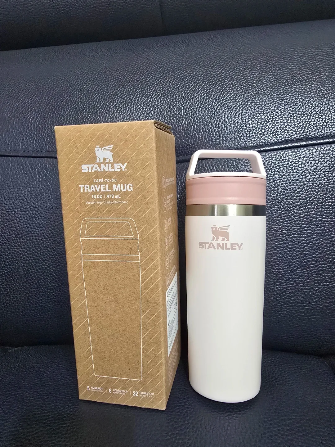 (신상품)스탠리 카페 투 고 트래블 머그 473ml 로즈쿼츠