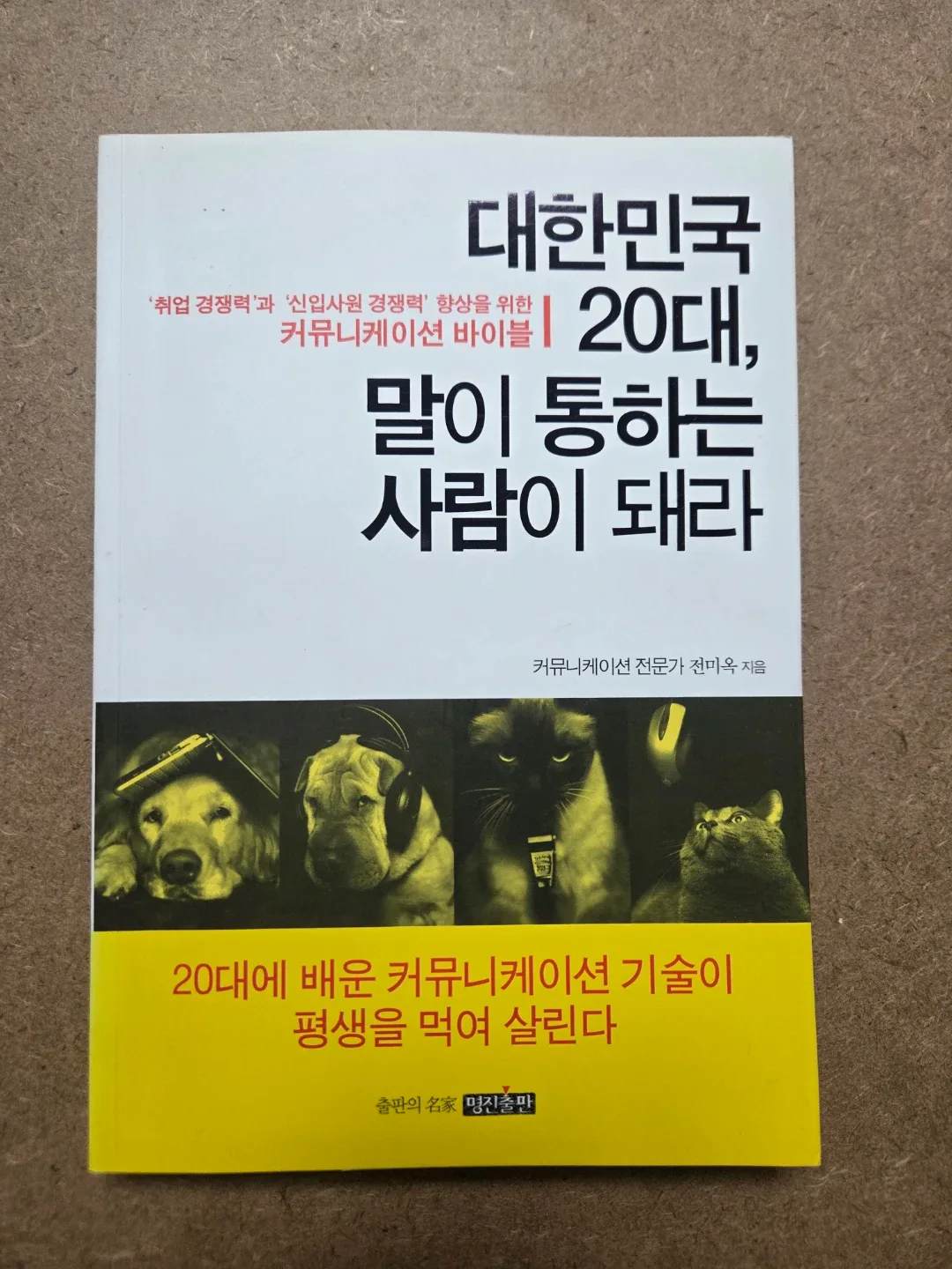 대한민국 20대, 말이 통하는 사람이 되라 - 전미옥 / A급 중고책 (2)
