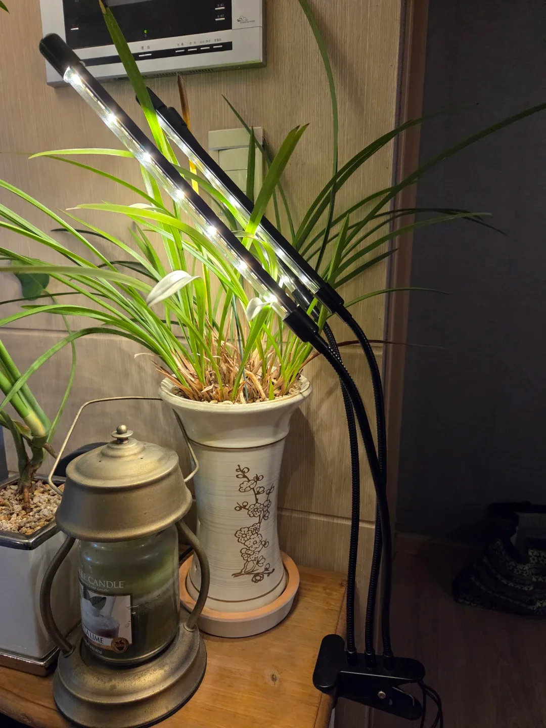 LED 식물 성장등 3헤드 클립형 팔아요