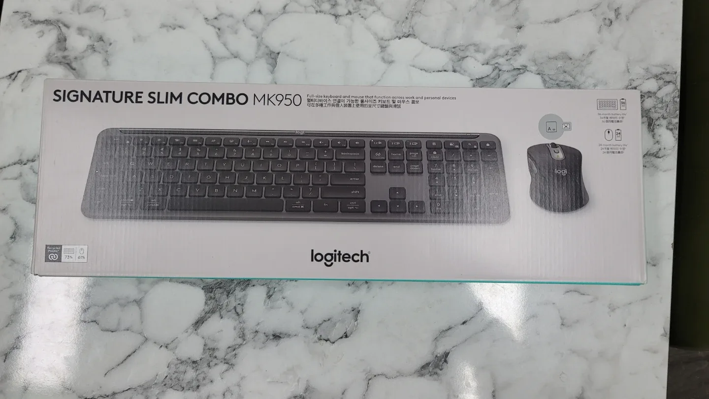 로지텍 무선 키보드 마우스세트 MK950