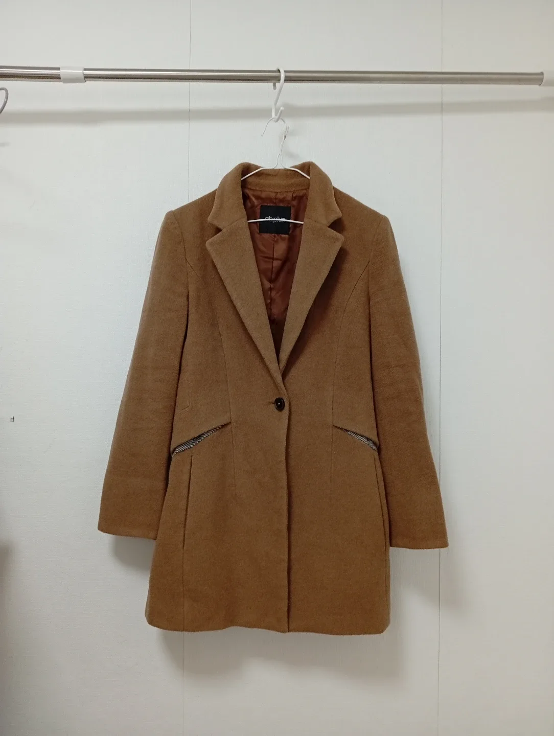 ab.plus 브라운 모직 코트 66(M)사이즈