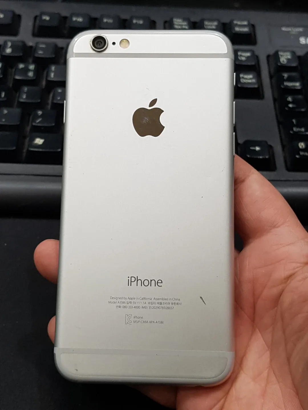 아이폰6 16GB 실버 배터리 93%