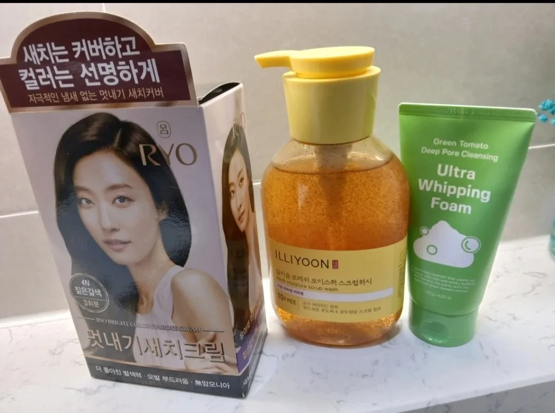 려 염색약 일리윤 바디워시 성분디터 폼클렌징 새제품