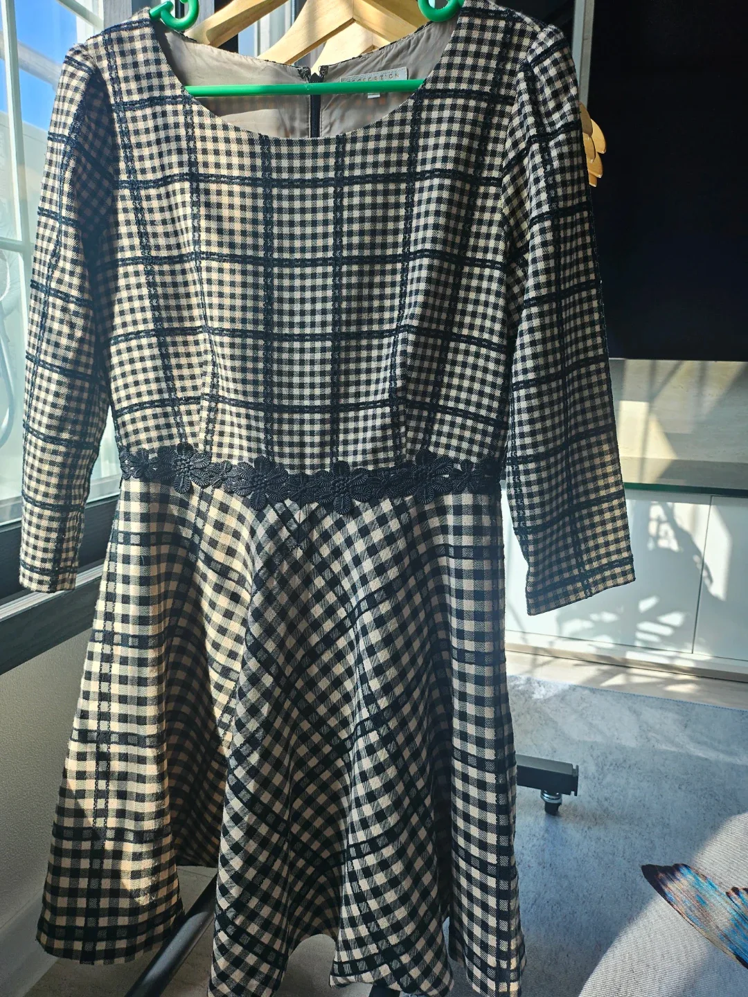 PROPORTION 체크 롱 원피스