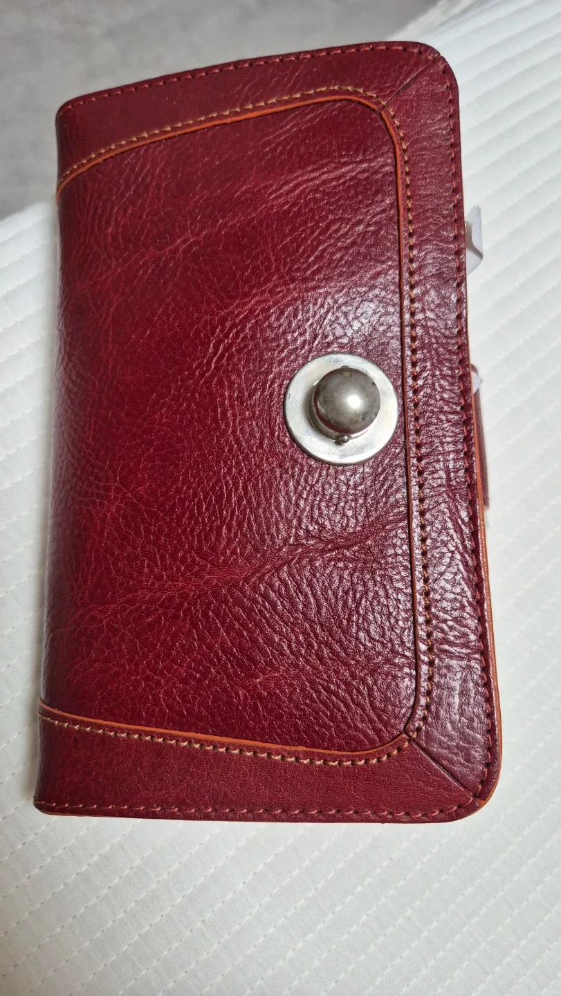 wilsons leather 윌슨 가죽 장지갑 버건디 여성용 팝니다