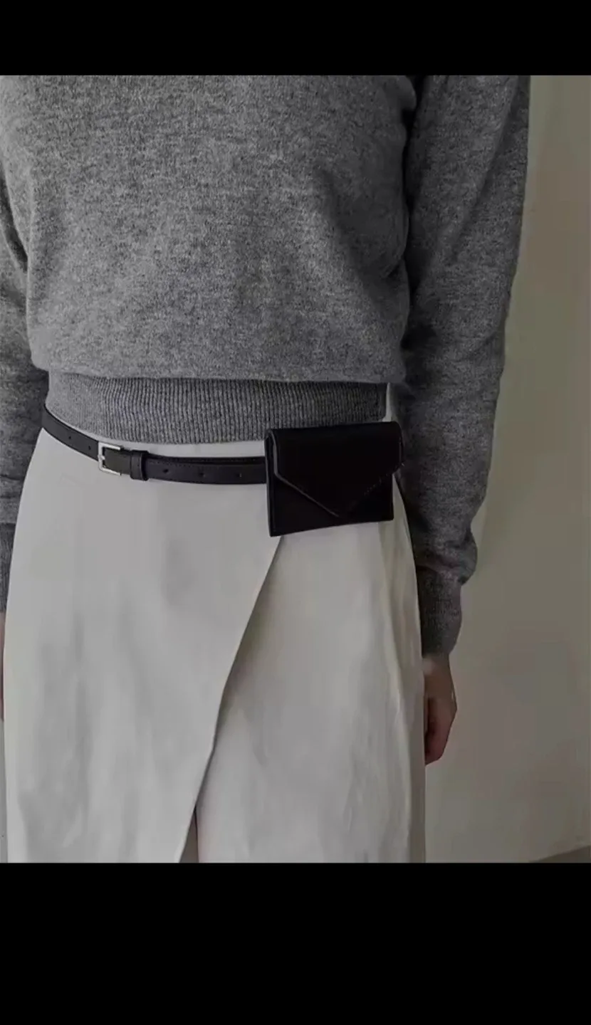 블랙 미니 벨트백