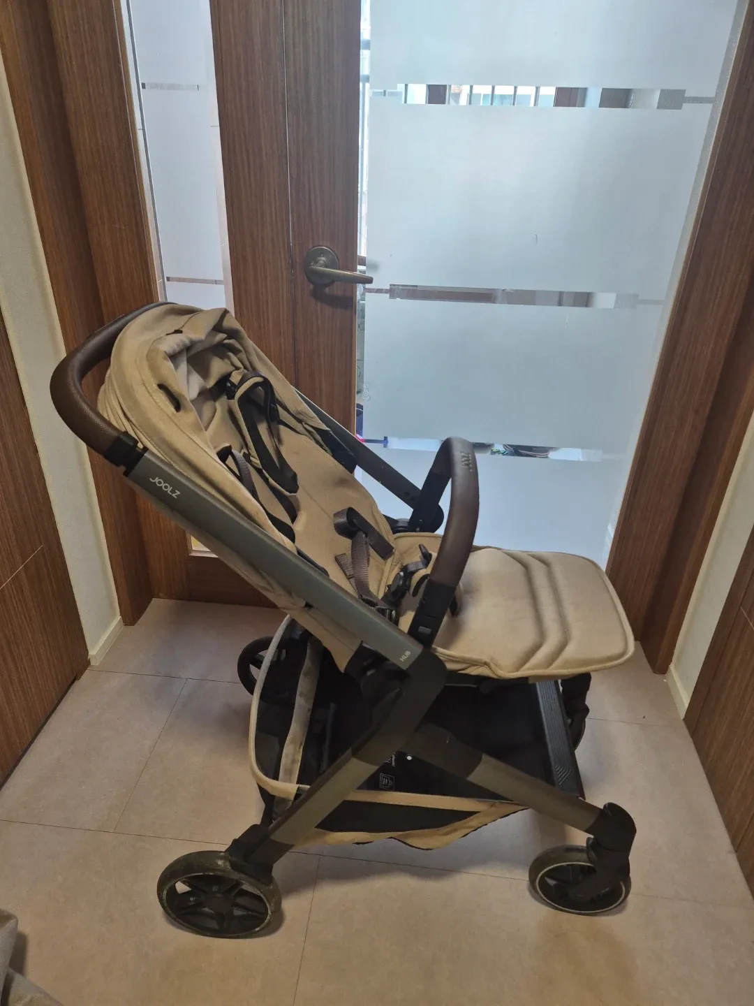 줄즈 허브2 절충형 유모차 샌디타프색상+줄즈 방풍커버