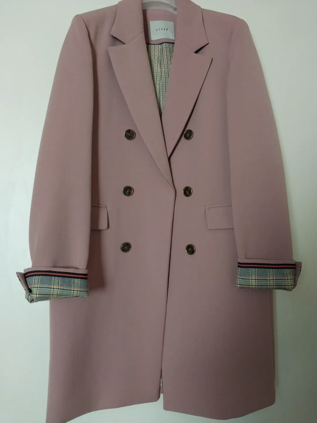 ❤️Clizy 클리지 핑크 더블 반코트(새상품)