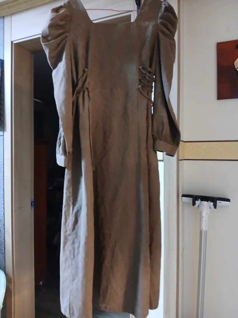 브라운 롱 원피스