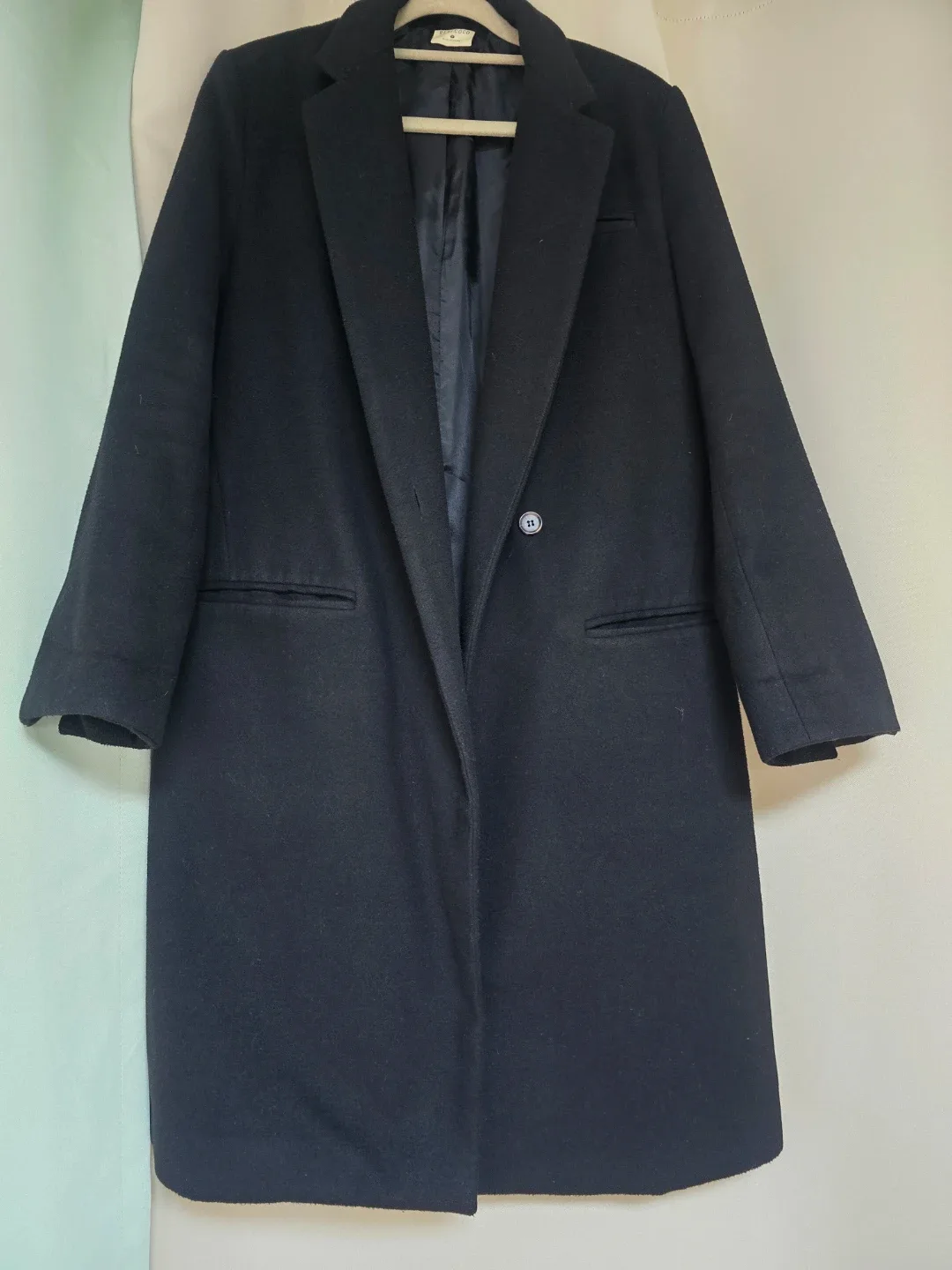 REAZ COCO 블랙 롱 코트