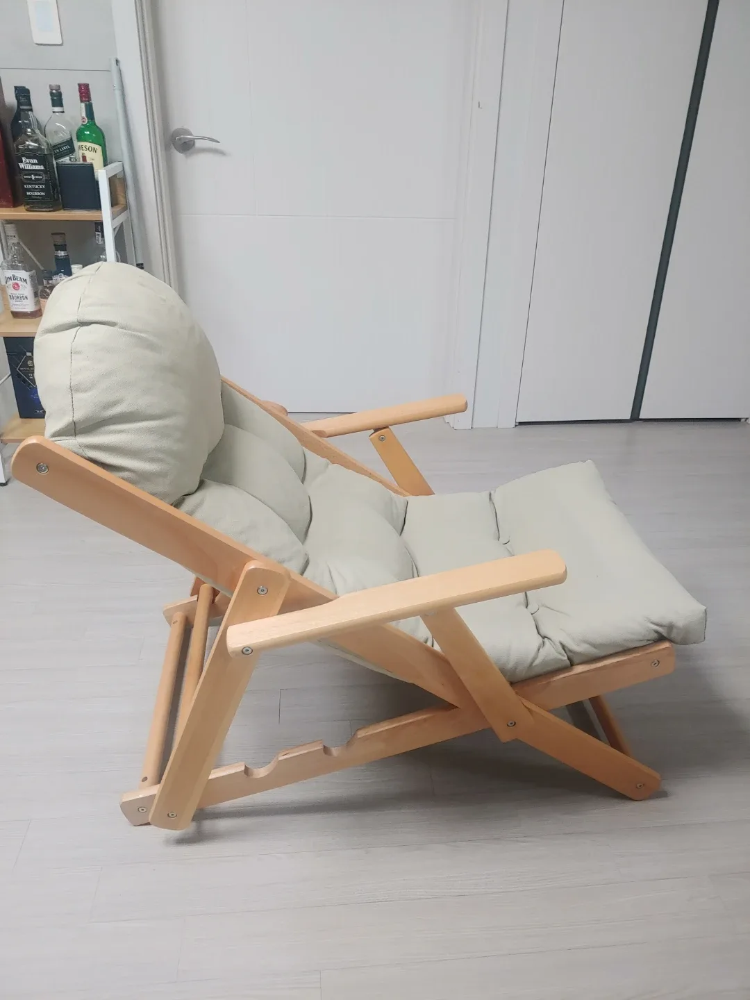 마켓비 원목 접이식 안락의자