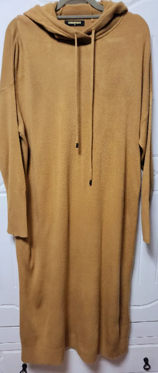 활용만점 후드 니트 롱 원피스