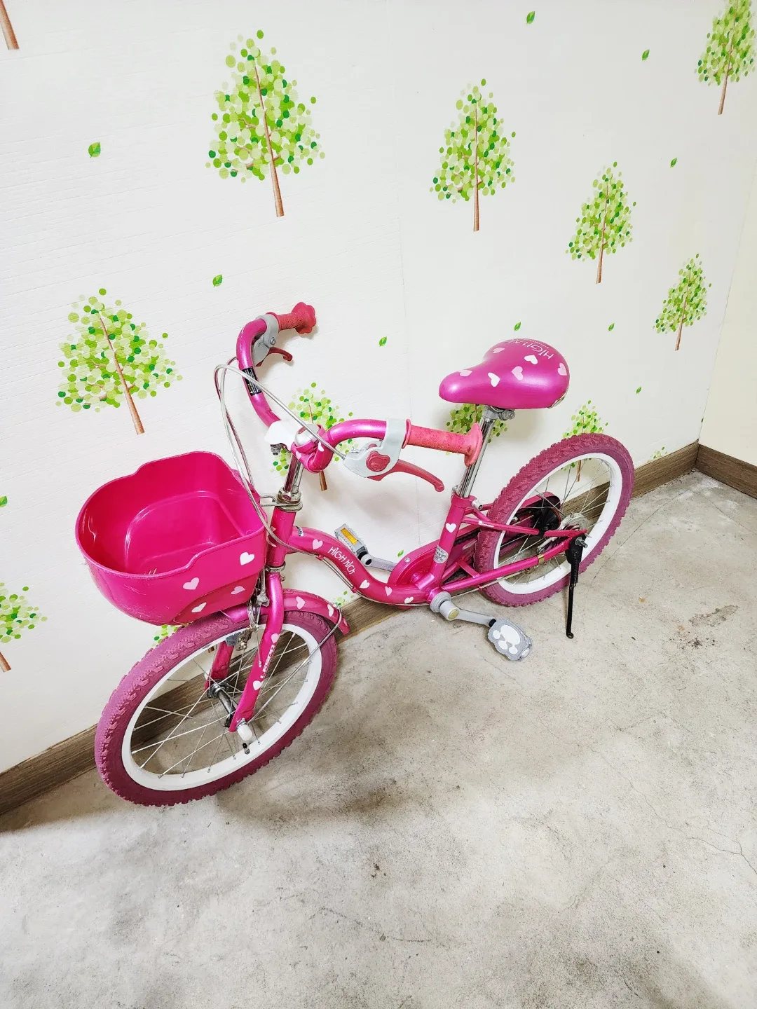 삼천리 하이킥 핑크 18인치 자전거