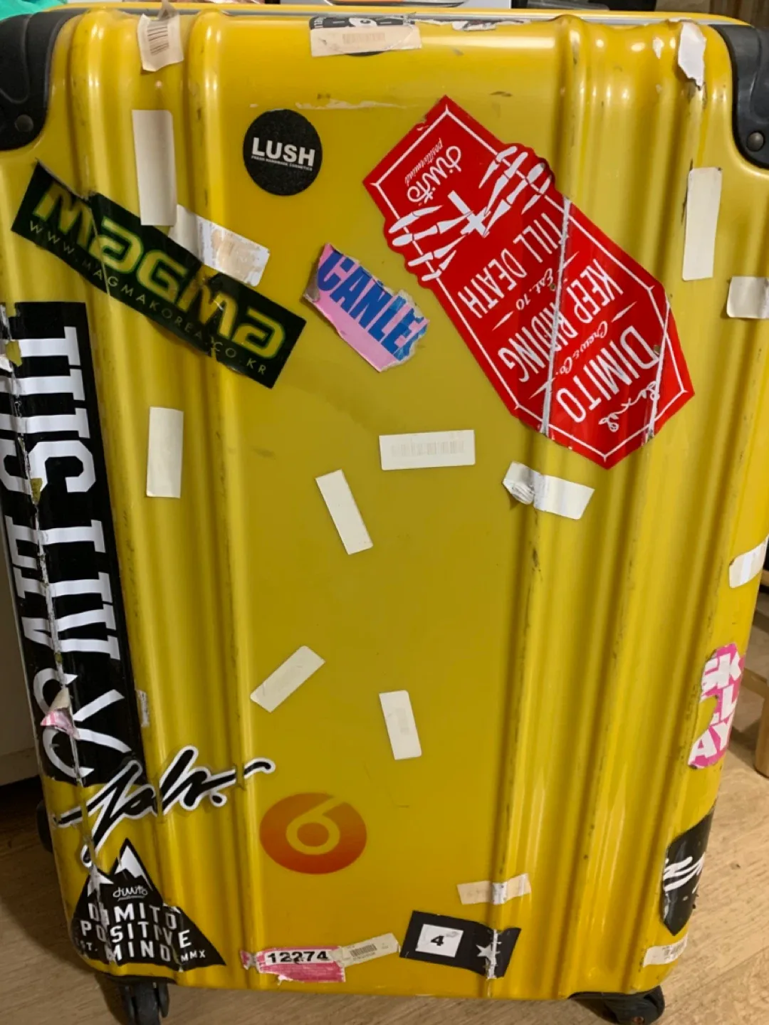 KOTINI 노란색 캐리어