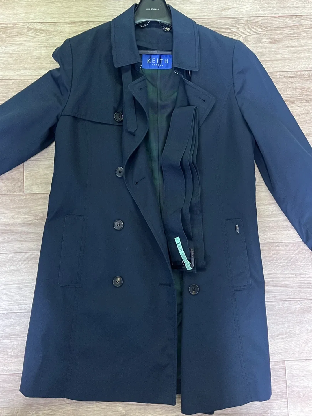 Keith 키이스 네이비 트렌치코트